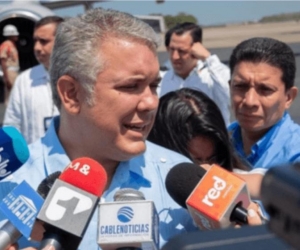 Iván Duque en Cartagena.