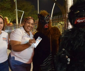 Distribución de preservativos en carnavales.