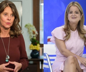 Marta Lucía Ramírez y Elsa Noguera.