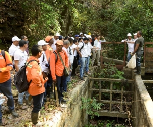 Canal de captación de planta de tratamiento El Roble