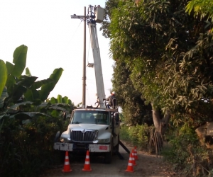 Robo de cables en Zona Bananera 