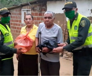 Patrulleros Eimer Sierra Barros y Jhon Bolaños Hernández