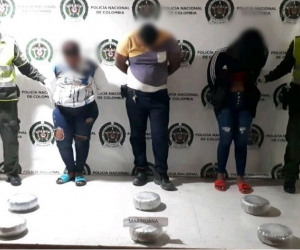 Capturados con marihuana en Tasajera.