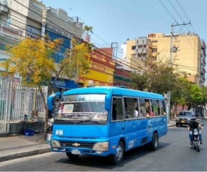 Buses en cuarentena.