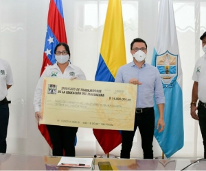 Aporte de Edumag al Banco de Alimentos.