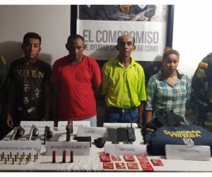 Fueron capturados por una trocha del corregimiento de Monterrubio. 