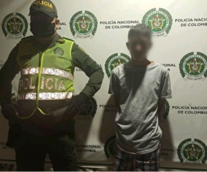 Joven capturado por las autoridades.