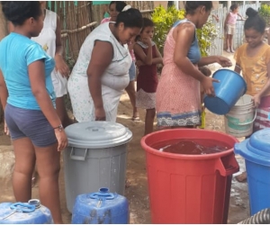 Solo una comunidad fue beneficiada con el suministro de agua. 