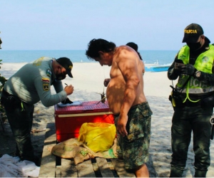 Operativos en playas de la ciudad.