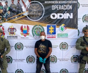 Alias Kevin o El Gordo, detenido por las autoridades de Policía.