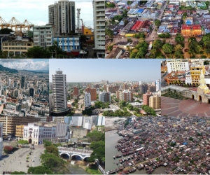 Bogotá, Cali, Cartagena, Leticia, Buenaventura, Barranquilla, Tumaco.