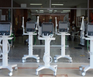 Ventiladores entregados en el Hospital.