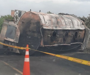 El accidente se registró este miércoles. 