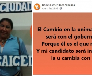 Dollys Rada Villegas promueve reuniones para sumar votos en pro de un candidato a la rectoría de la Unimag.