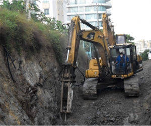 Colector sur del alcantarillado de Santa Marta tiene un avance del 98 %.