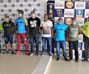 Presuntos miembros del 'Clan del Golfo' capturados en Sucre.