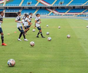 Entrenamiento de la selección Colombia femenina.