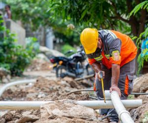 Obras en el barrio Martha Abello.