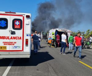 Imágenes del accidente.