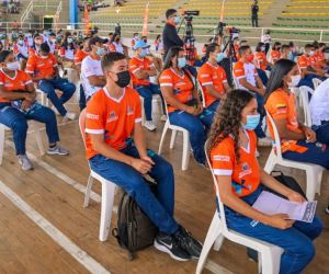 Jóvenes participantes de los Juegos Departamentales.