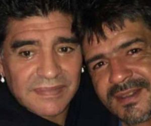 Diego y su hermano Hugo Maradona.