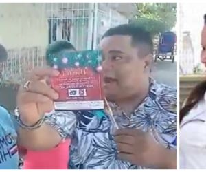 Nancy Núñez Palma (der) estaría promoviendo la polémica campaña electoral regalando bonos con plata.