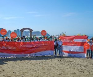 La sensibilización en las playas de El Rodadero y el aeropuerto Simón Bolívar.