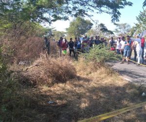 Lugar donde fue encontrado el cuerpo de la mujer.