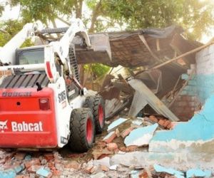 Demolición de 'olla' en Ciénaga.