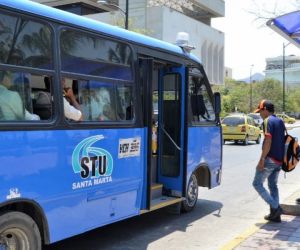 Paro de buses en Santa Marta