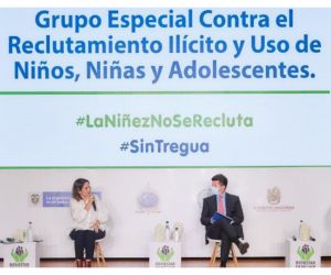 Arranca megaoperativo contra el reclutamiento ilegal y la utilización de niños y jóvenes.