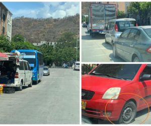 Los carros permanecen abandonados en el sector de Parques de Bolívar.