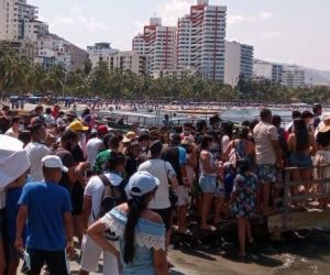 Turistas en Santa Marta.