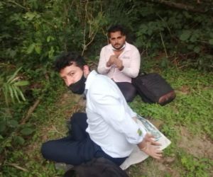 David Santiago y Elkin Ospina fueron los dos ingenieros secuestrados.