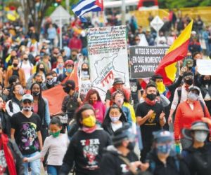 Marchas del paro nacional.