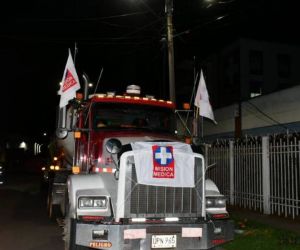 Misión médica de la Cruz Roja.