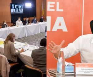 La reunión contó con los mandatarios departamental a excepción de Caicedo. 