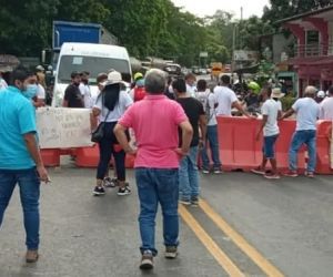 El bloqueo se efectuó desde tempranas horas. 