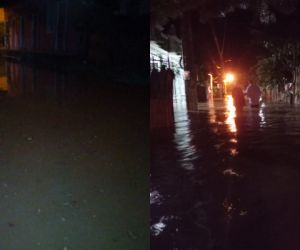 Dos corregimientos afectados por las inundaciones. 