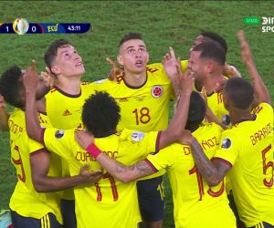 La Selección Colombia logró el único gol de la victoria.