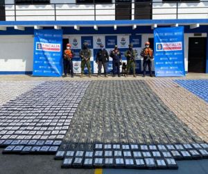 Cocaína incautada en Cartagena.