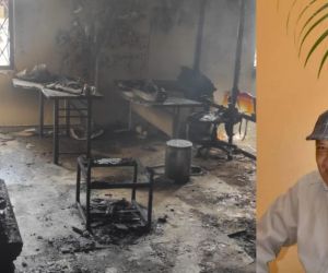 José Miguel Schiller Vizcaíno resultó quemado tras el incendio.