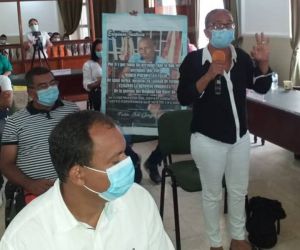 Mónica Fonseca en la sesión en la Asamblea.