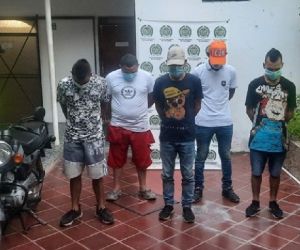 Presuntos integrantes de la banda ‘Los Reincidente’ 