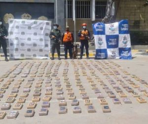 Droga incautada en Cartagena.