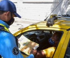 Controles a taxistas.