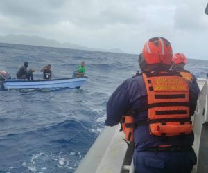 Rescate de los pescadores en Providencia.