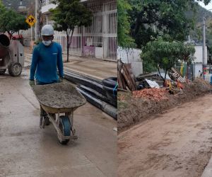 Obras en El Pando.