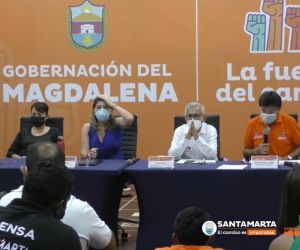 Declaración durante la conferencia de prensa por la seguridad del gobernador Carlos Caicedo.