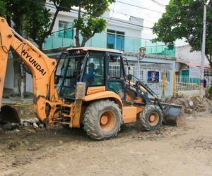 Obras que se adelantan en esa zona de la ciudad.